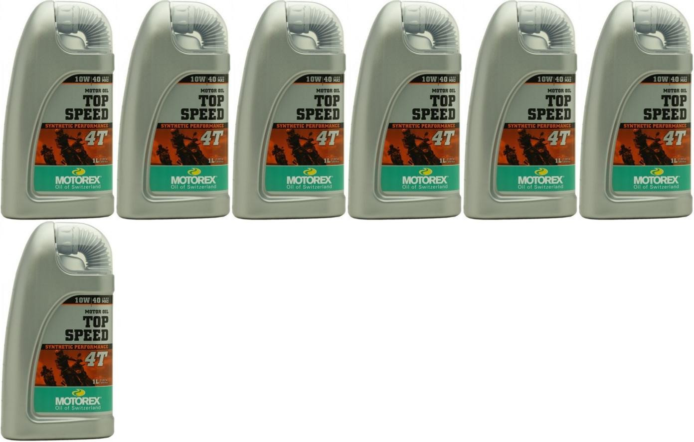MOTOREX 4T Top Speed SAE 10W-40 Motorrad Motoröl 7x 1l = 7 Liter