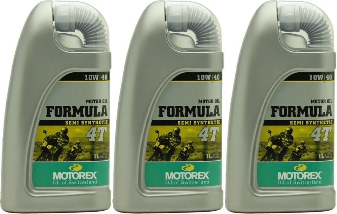 MOTOREX 4T Formula SAE 10W-40 Motorrad Motoröl 3x 1l = 3 Liter