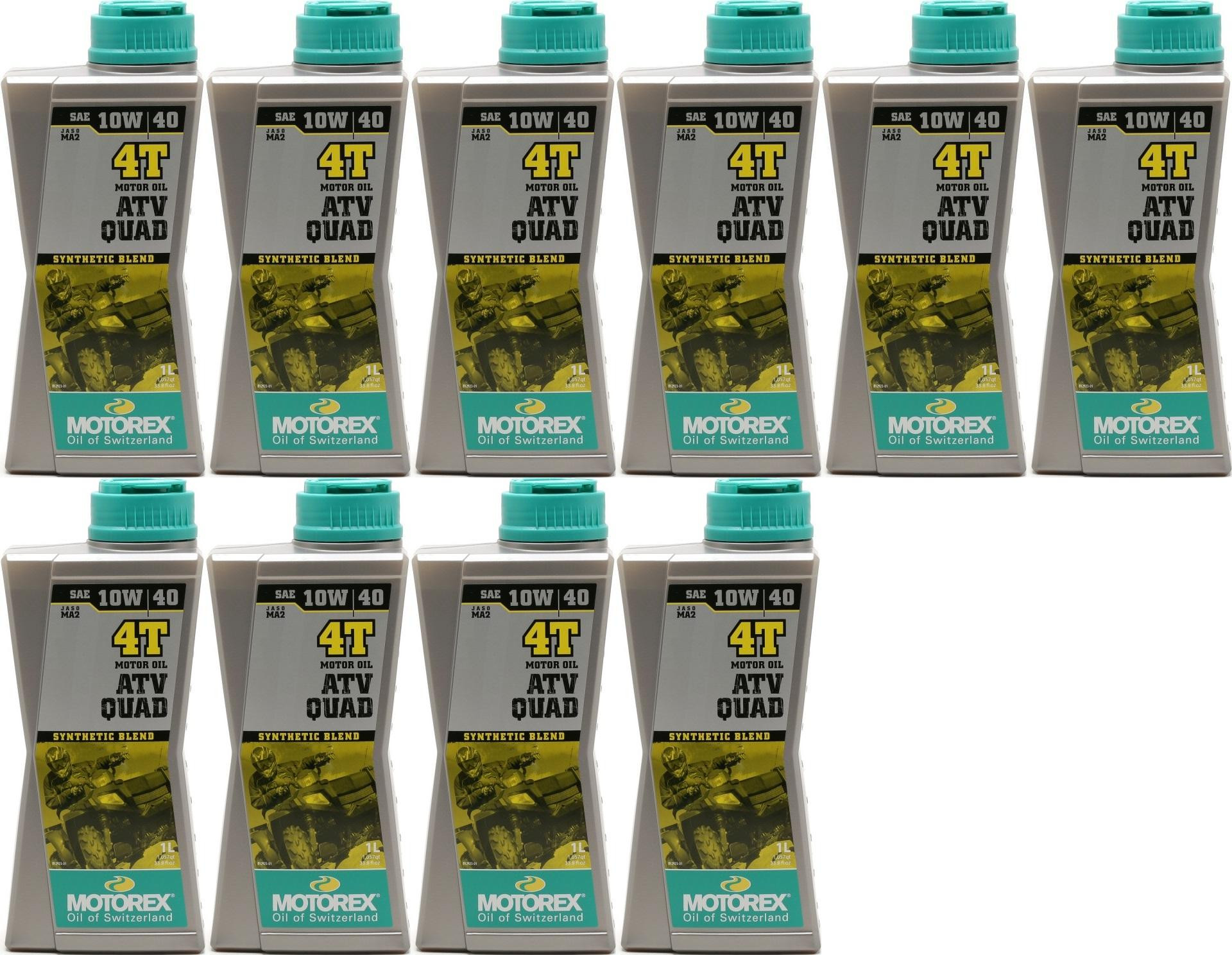 MOTOREX 4T ATV QUAD SAE 10W-40 Motorrad Motoröl 10x 1l = 10 Liter