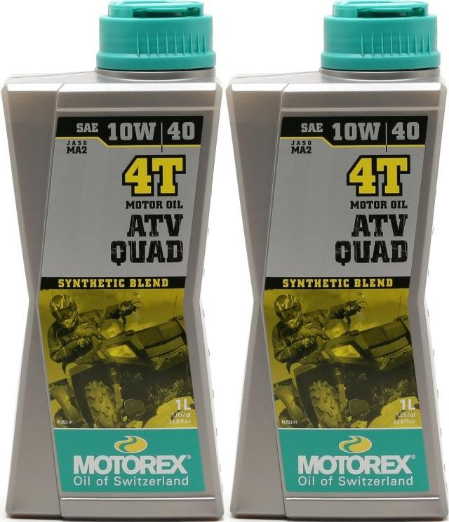 MOTOREX 4T ATV QUAD SAE 10W-40 Motorrad Motoröl 2x 1l = 2 Liter
