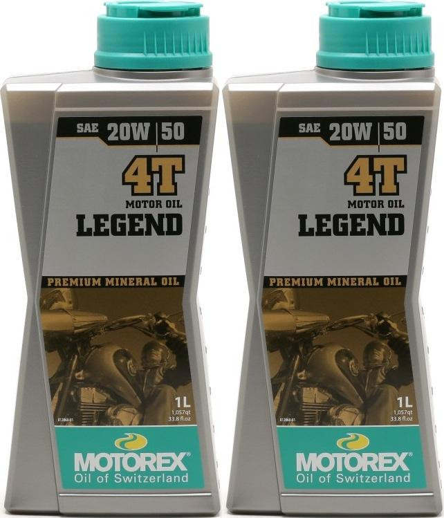 MOTOREX 4T Legend SAE 20W-50 Motorrad Motoröl 2x 1l = 2 Liter
