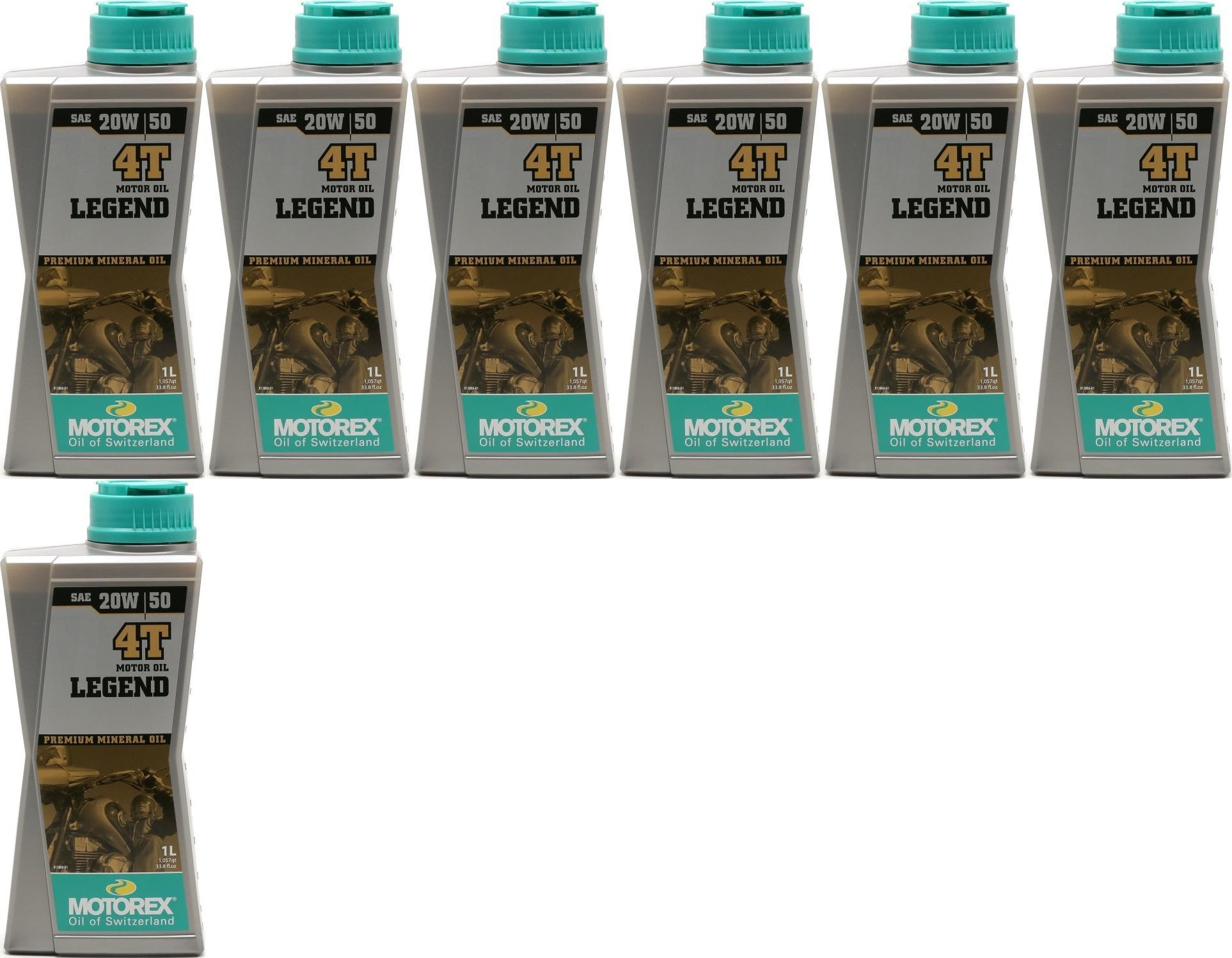 MOTOREX 4T Legend SAE 20W-50 Motorrad Motoröl 7x 1l = 7 Liter