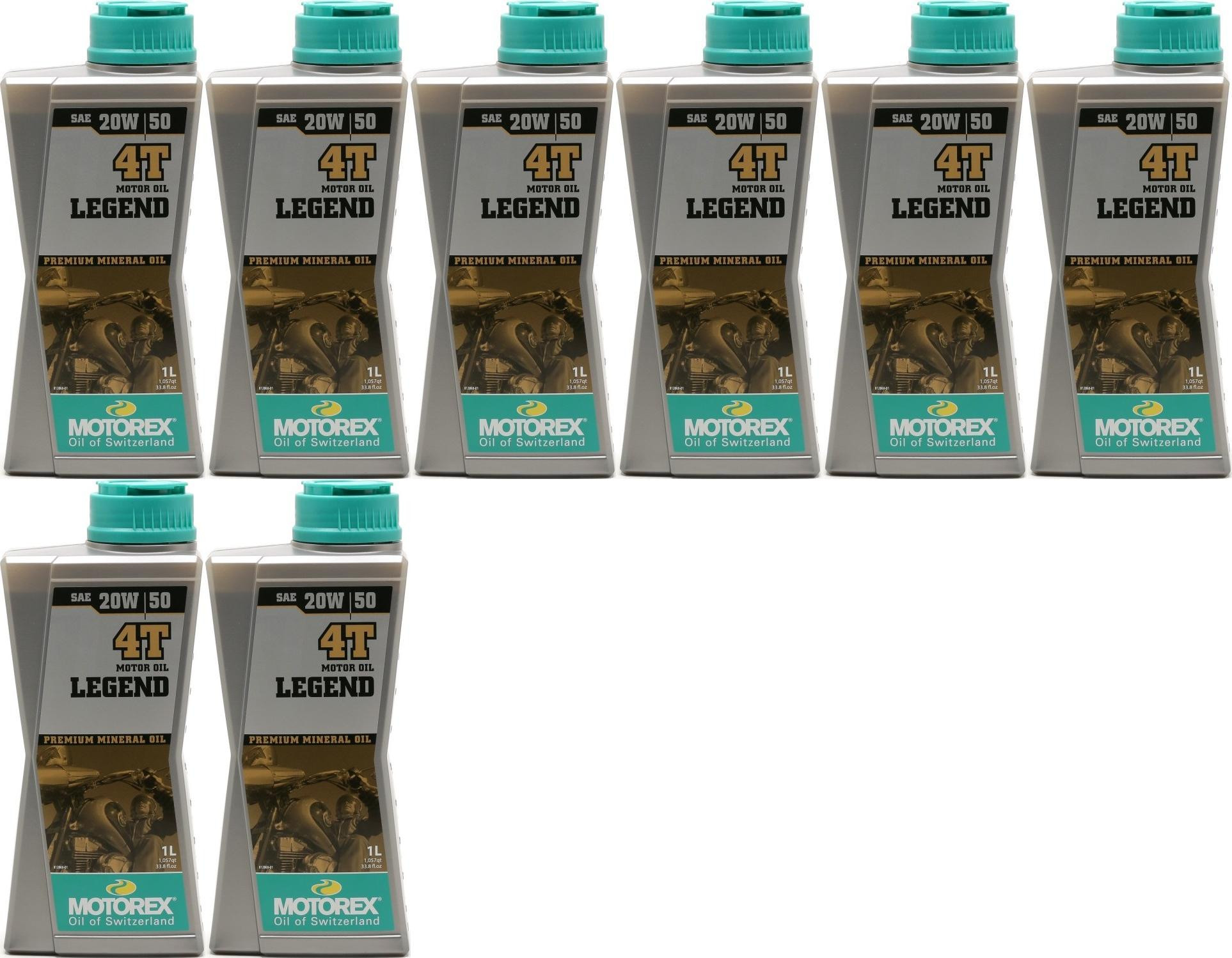 MOTOREX 4T Legend SAE 20W-50 Motorrad Motoröl 8x 1l = 8 Liter