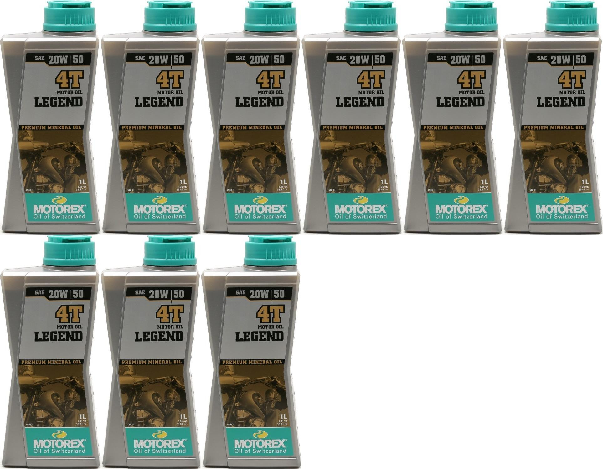 MOTOREX 4T Legend SAE 20W-50 Motorrad Motoröl 9x 1l = 9 Liter