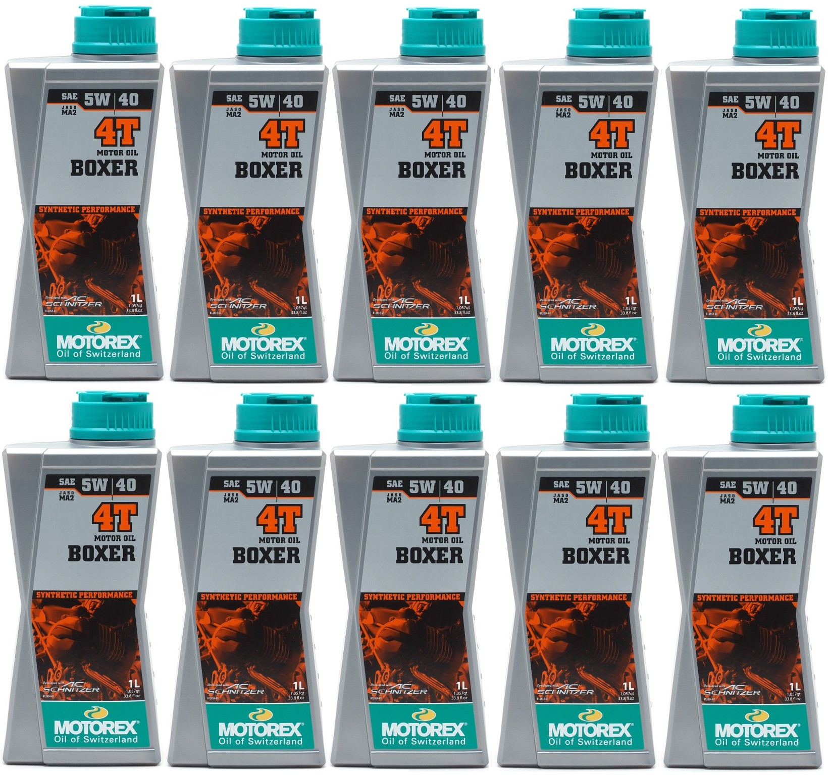 MOTOREX 4T Boxer SAE 5W-40 Motorrad Motoröl 10x 1l = 10 Liter