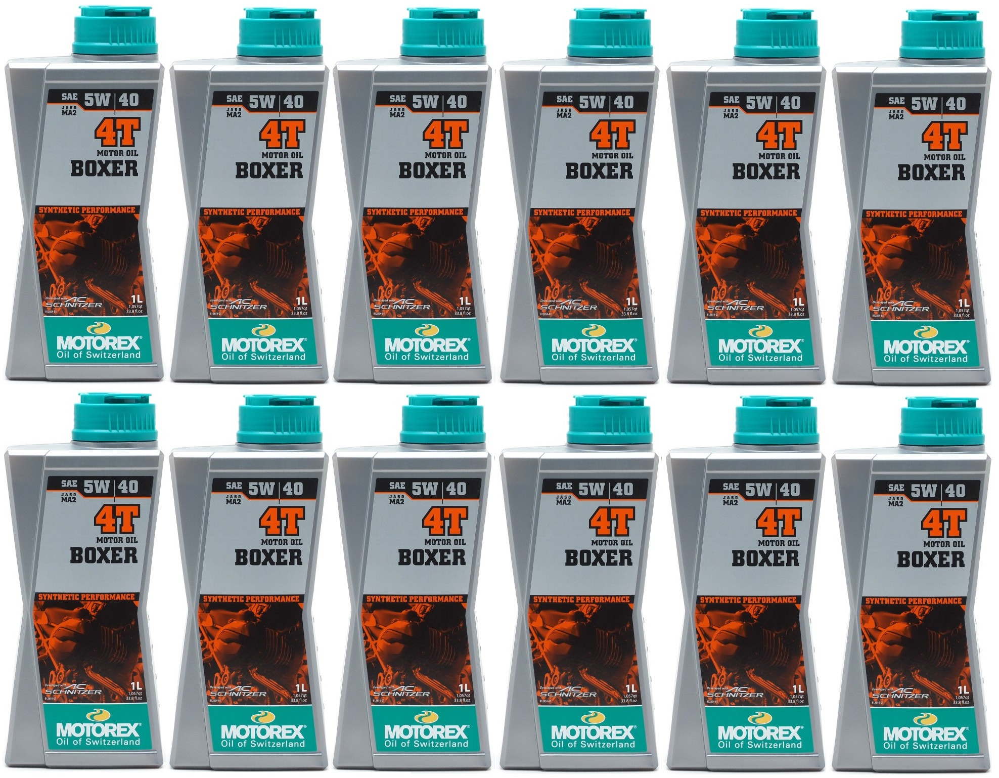 MOTOREX 4T Boxer SAE 5W-40 Motorrad Motoröl 12x 1l = 12 Liter