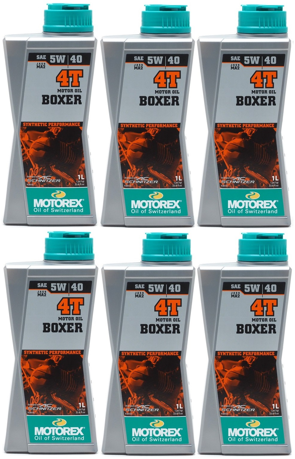 MOTOREX 4T Boxer SAE 5W-40 Motorrad Motoröl 6x 1l = 6 Liter