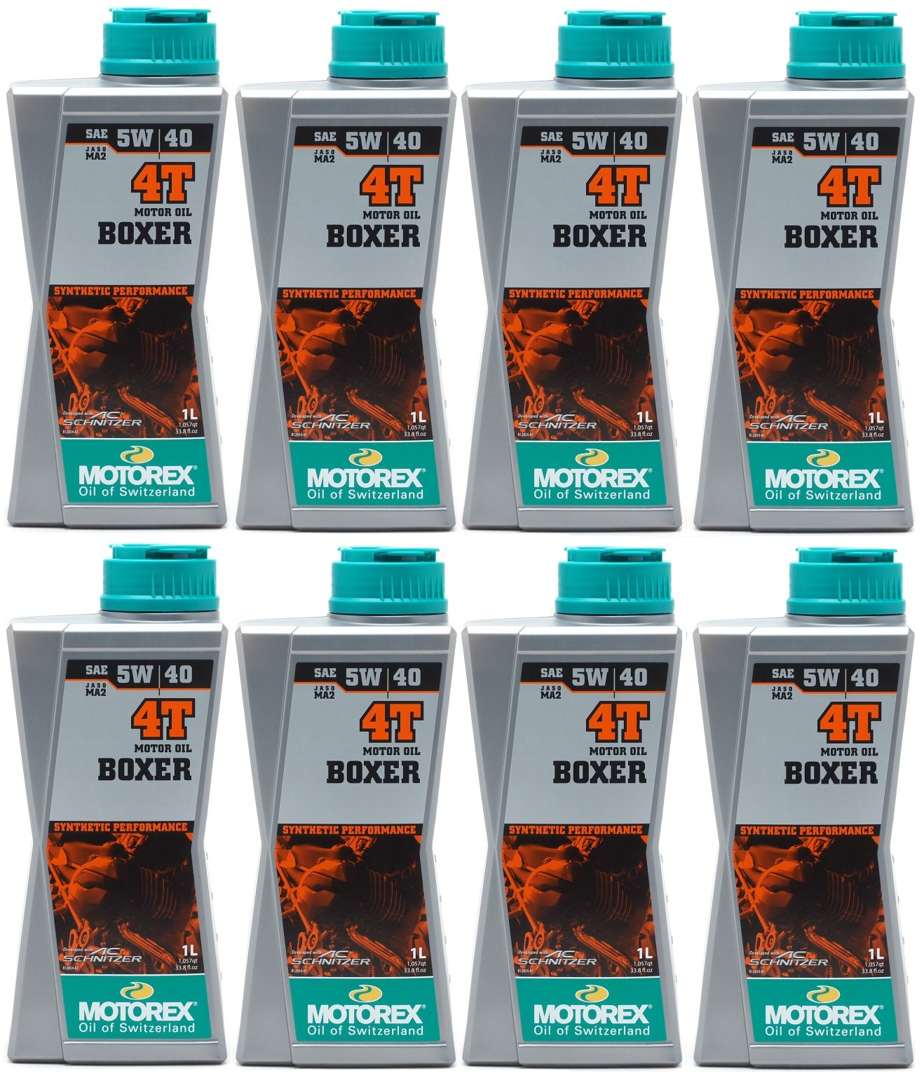 MOTOREX 4T Boxer SAE 5W-40 Motorrad Motoröl 8x 1l = 8 Liter