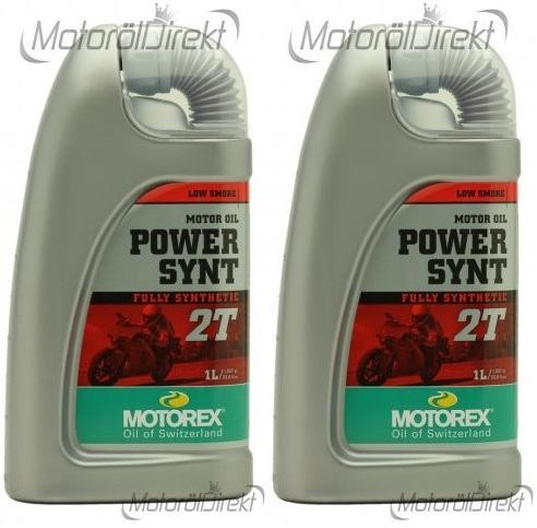 MOTOREX Power Synt 2T vollsynthetisches Motorrad Motoröl 2x 1l = 2 Liter