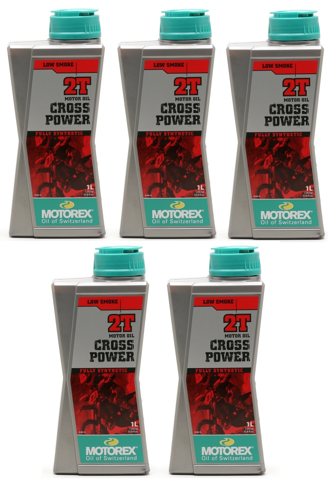 MOTOREX Cross Power 2T vollsynthetisches Motorrad Motoröl 5x 1l = 5 Liter