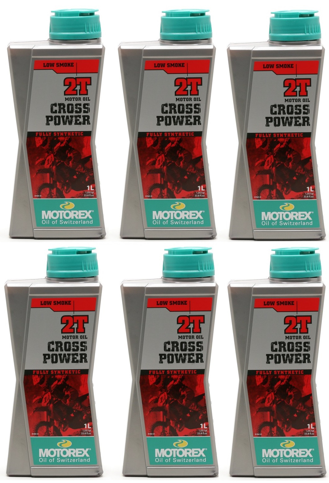 MOTOREX Cross Power 2T vollsynthetisches Motorrad Motoröl 6x 1l = 6 Liter