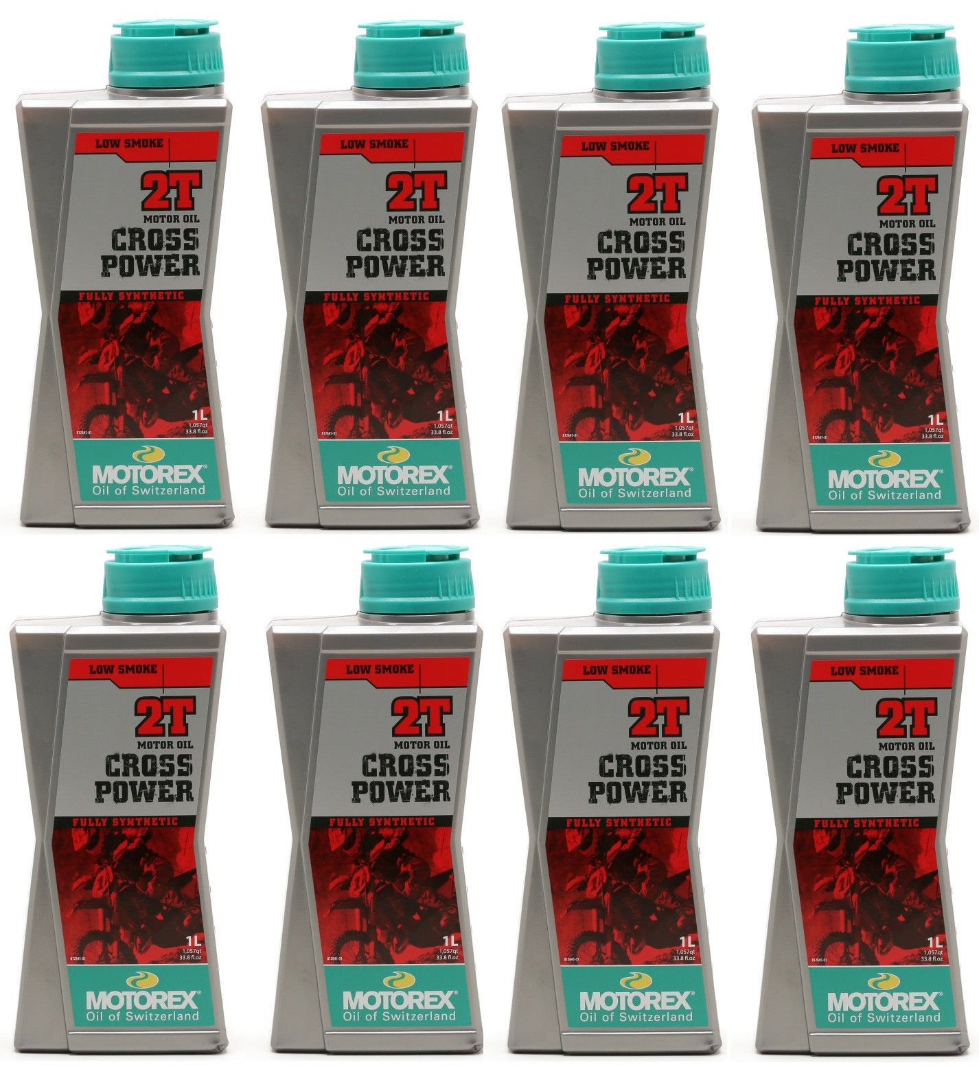 MOTOREX Cross Power 2T vollsynthetisches Motorrad Motoröl 8x 1l = 8 Liter