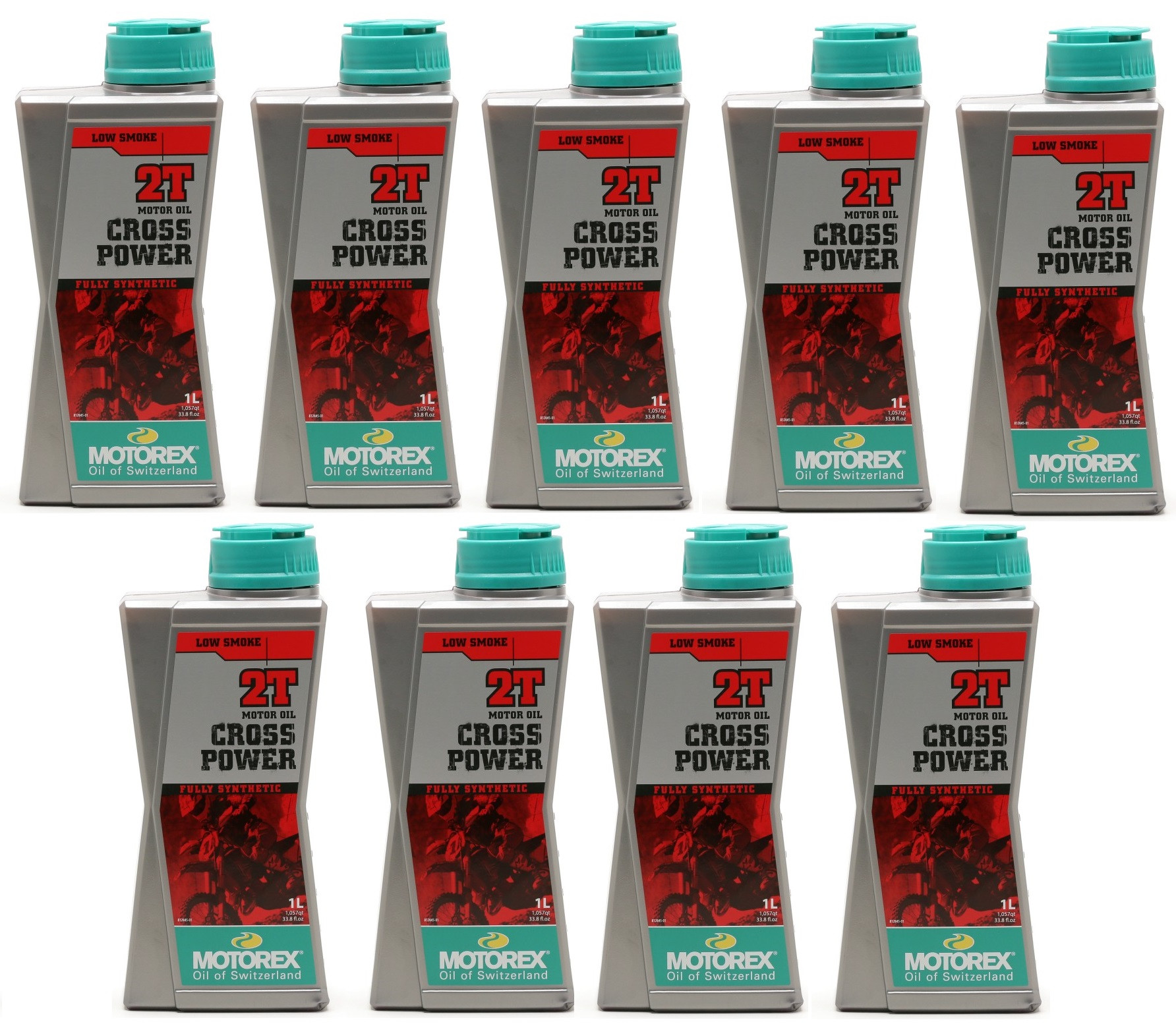 MOTOREX Cross Power 2T vollsynthetisches Motorrad Motoröl 9x 1l = 9 Liter
