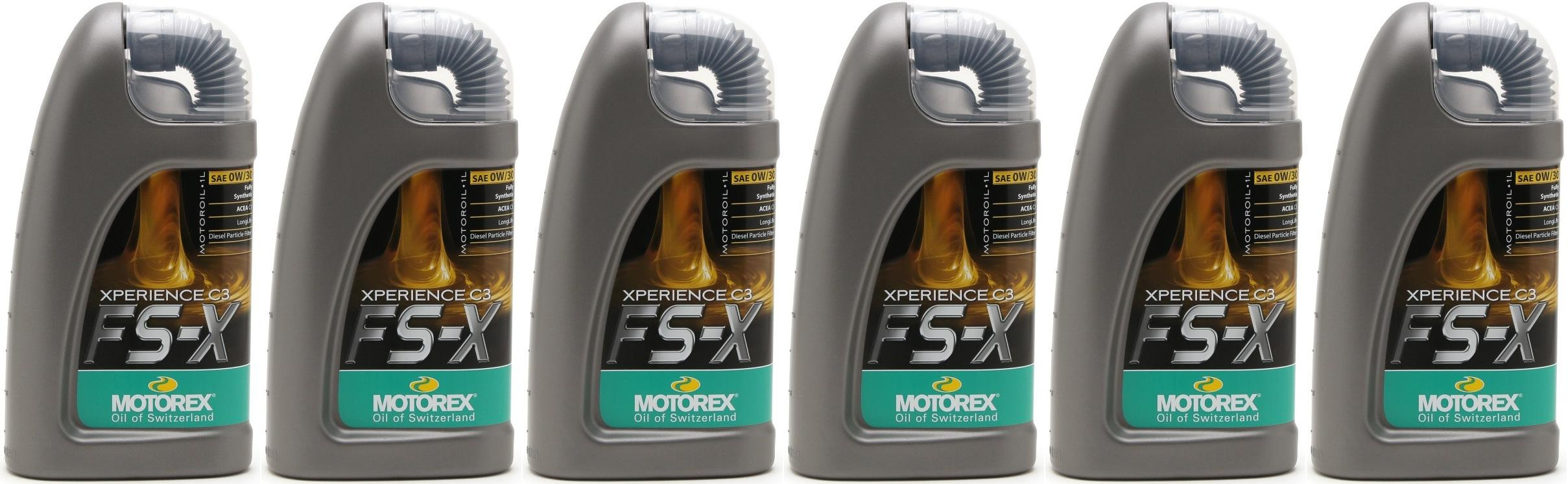 Motorex Xperience C3 FS-X SAE 0W-30 Motoröl 6x 1l = 6 Liter