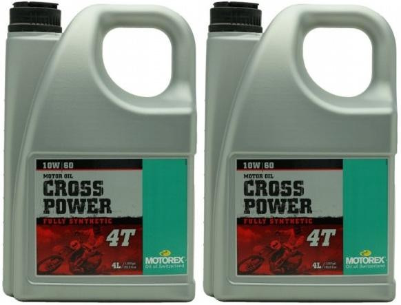 MOTOREX 4T Cross Power SAE 10W-60 Motorrad Motoröl 2x 4l = 8 Liter