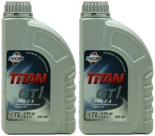 FUCHS TITAN GT1 Pro C-3 5W-30 Motoröl 2x 1l = 2 Liter