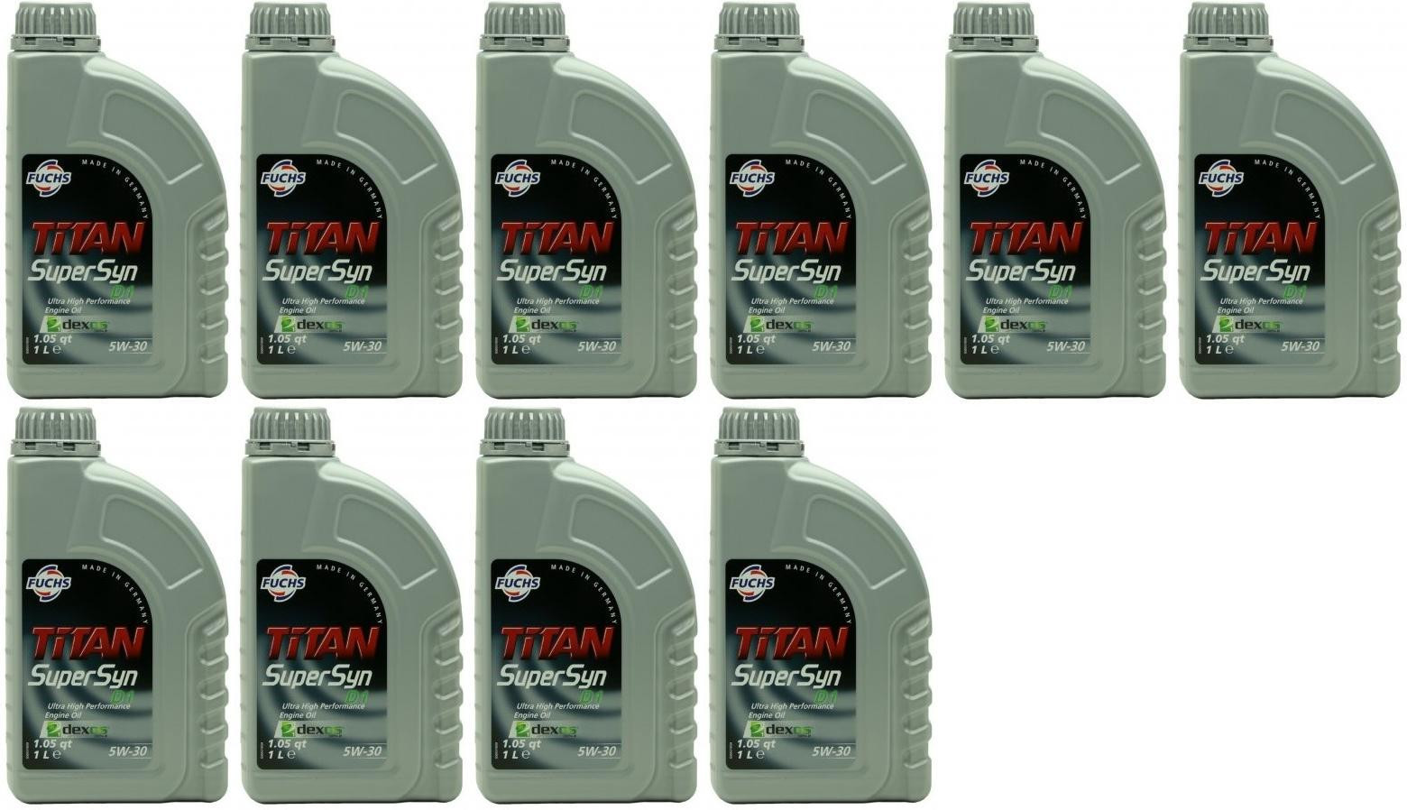 FUCHS TITAN Supersyn D1 5W-30 Motoröl 10x 1l = 10 Liter