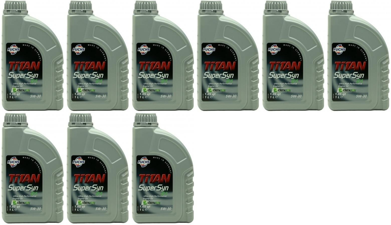 FUCHS TITAN Supersyn D1 5W-30 Motoröl 9x 1l = 9 Liter