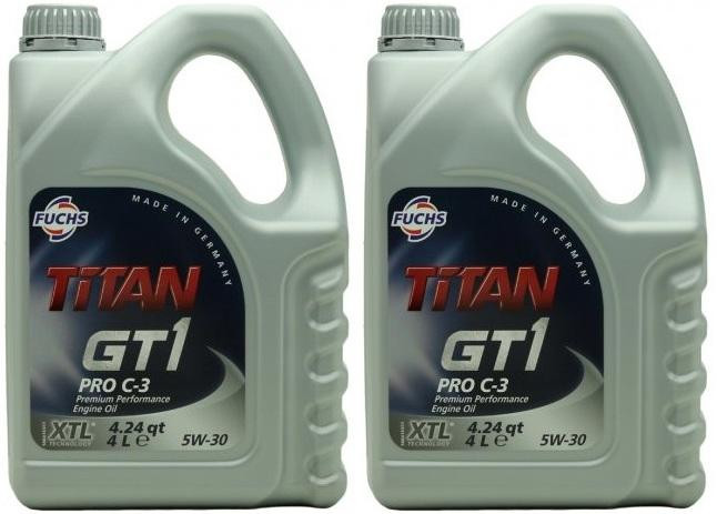 FUCHS TITAN GT1 Pro C-3 5W-30 Motoröl 2x 4l = 8 Liter