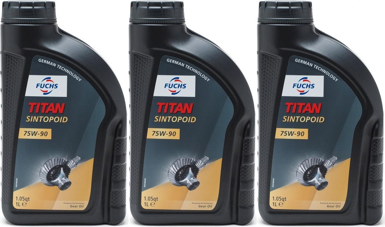 FUCHS TITAN Sintopoid 75W-90 Getriebeöl 3x 1l = 3 Liter