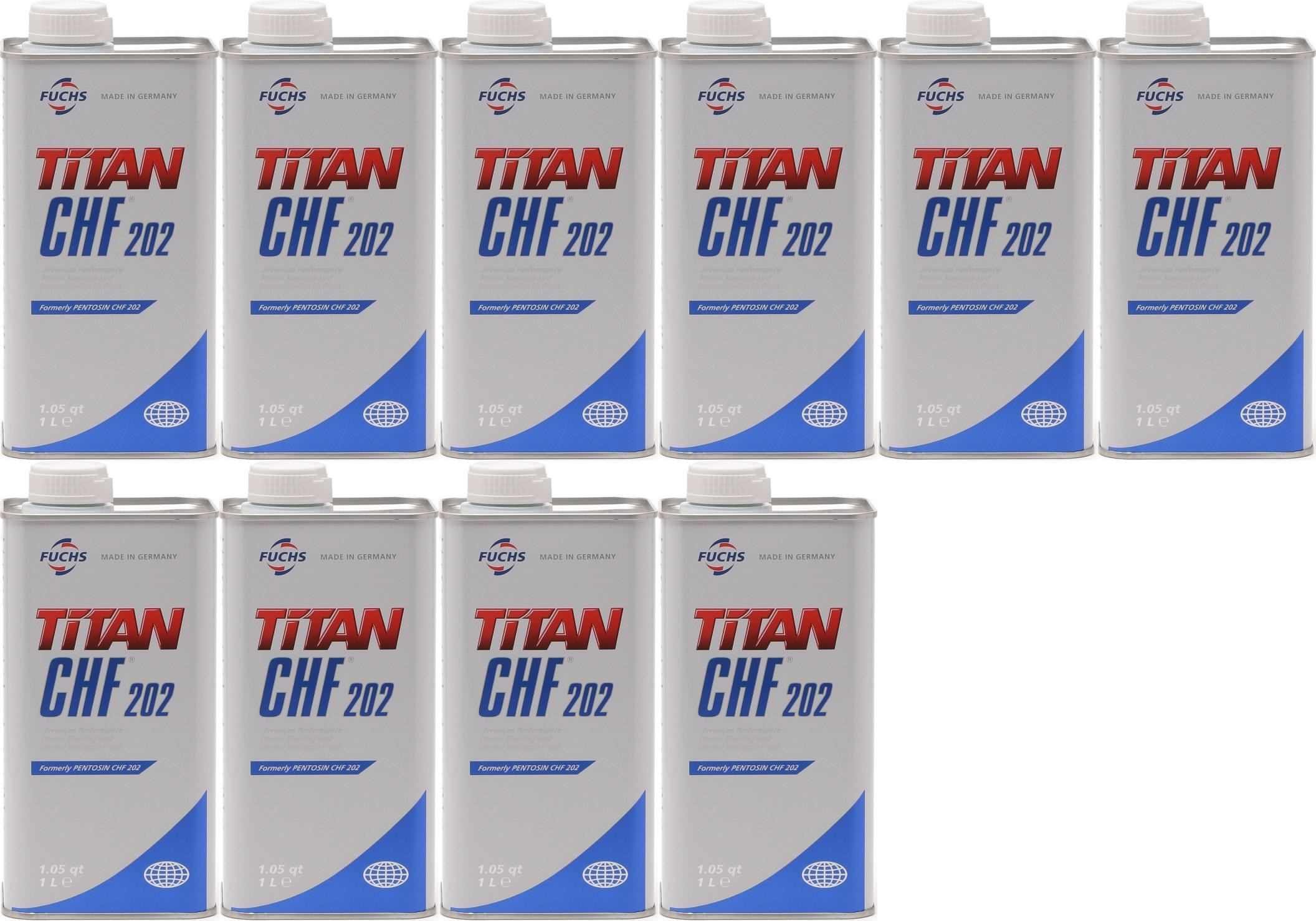 FUCHS TITAN (ex.Pentosin) CHF 202 Hydrauliköl 10x 1l = 10 Liter