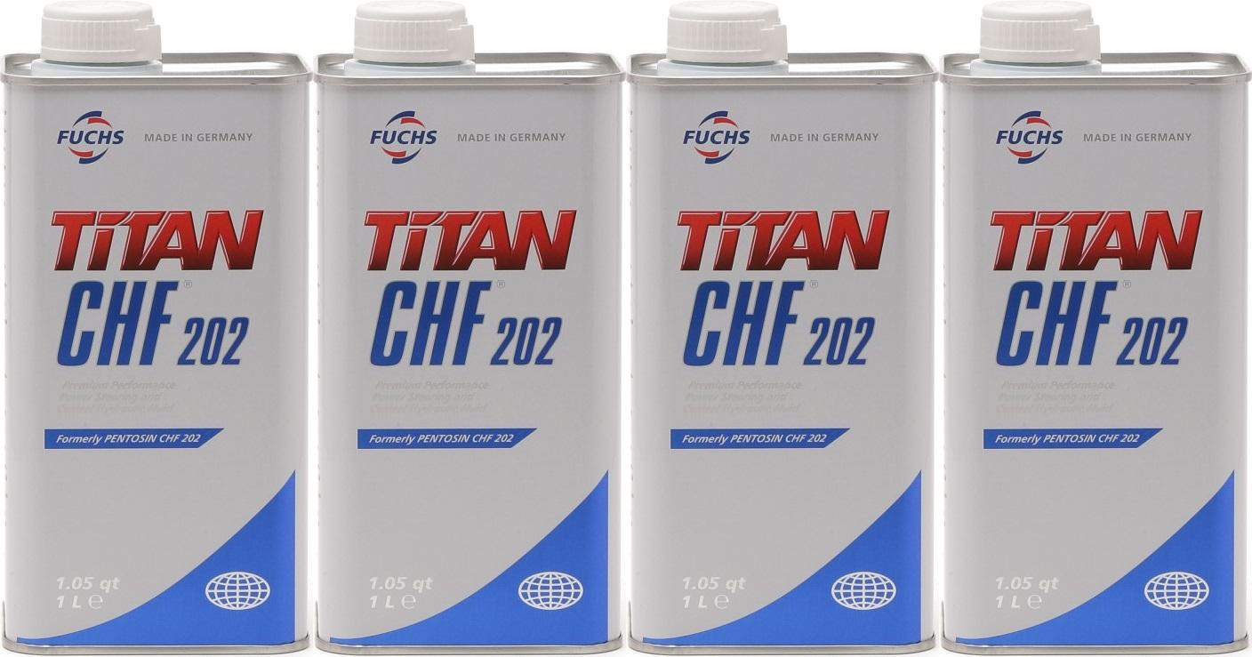 FUCHS TITAN (ex.Pentosin) CHF 202 Hydrauliköl 4x 1l = 4 Liter