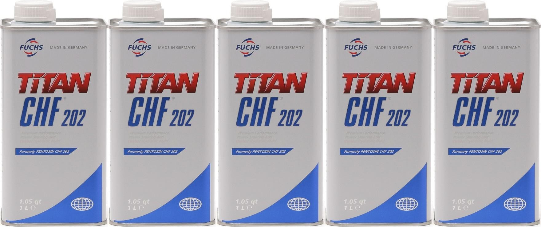 FUCHS TITAN (ex.Pentosin) CHF 202 Hydrauliköl 5x 1l = 5 Liter