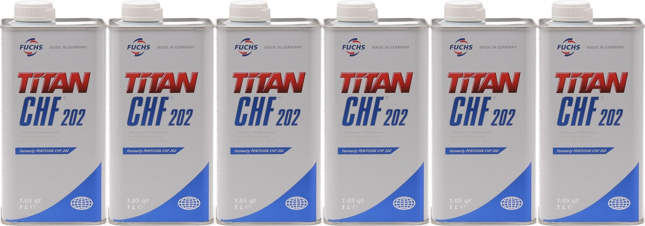 FUCHS TITAN (ex.Pentosin) CHF 202 Hydrauliköl 6x 1l = 6 Liter