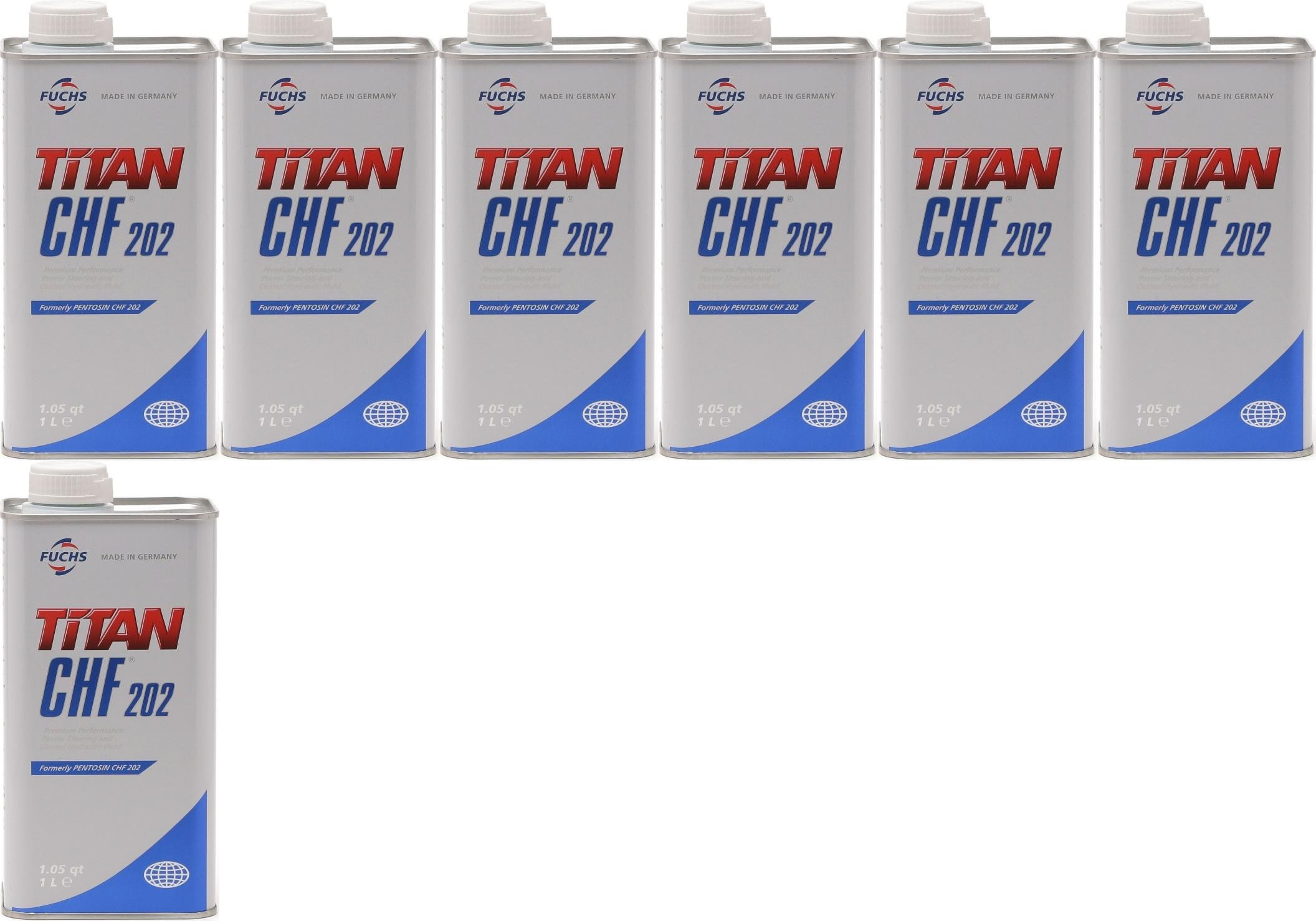 FUCHS TITAN (ex.Pentosin) CHF 202 Hydrauliköl 7x 1l = 7 Liter
