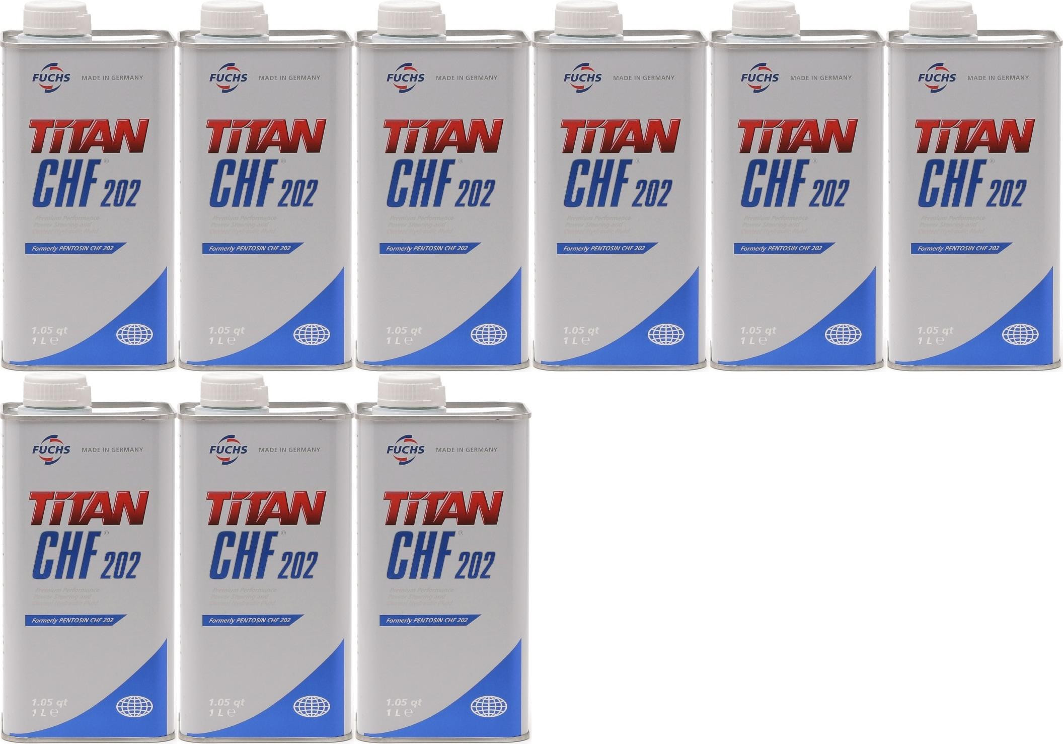 FUCHS TITAN (ex.Pentosin) CHF 202 Hydrauliköl 9x 1l = 9 Liter