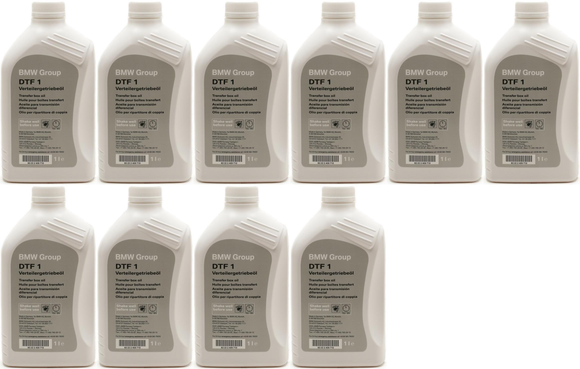 Original BMW Getriebeöl Verteilergetriebeöl DTF 1 xDrive 1 Liter 10x 1l=10 Liter
