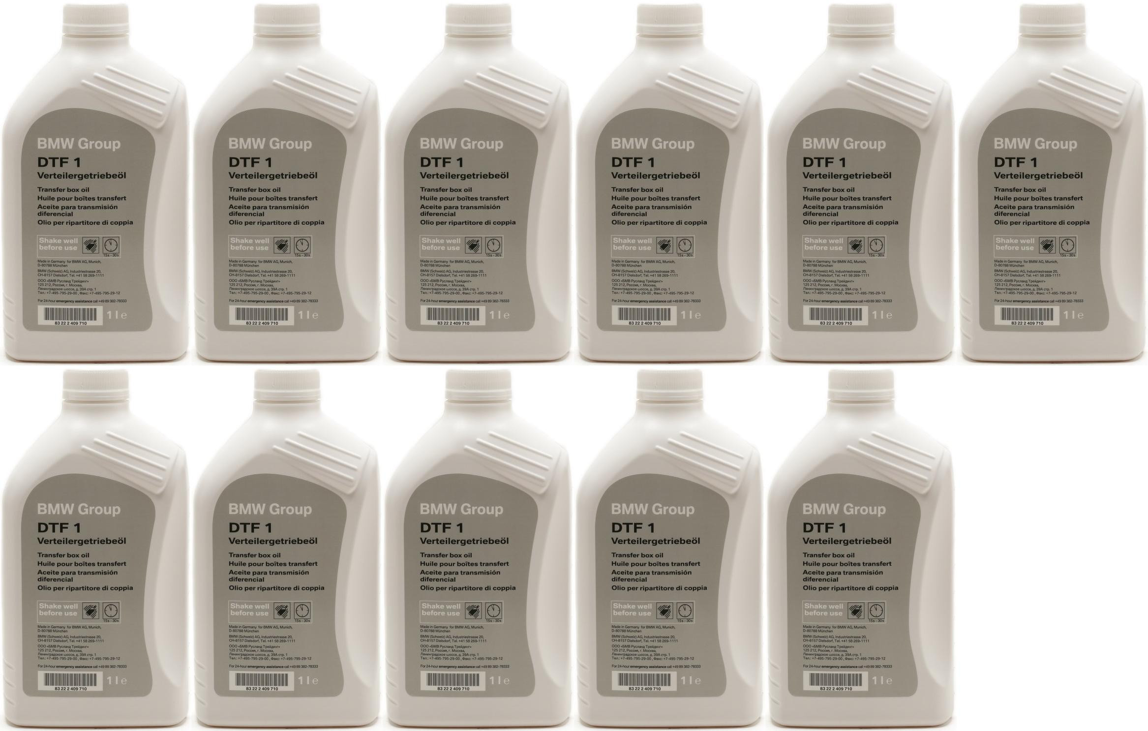 Original BMW Getriebeöl Verteilergetriebeöl DTF 1 xDrive 1 Liter 11x 1l=11 Liter
