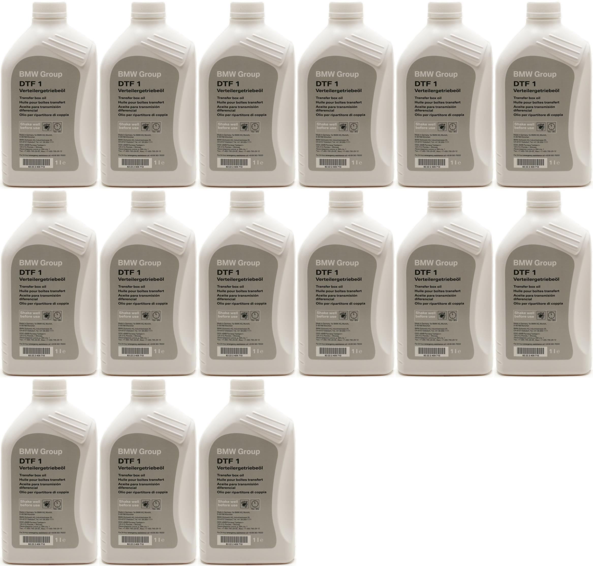 Original BMW Getriebeöl Verteilergetriebeöl DTF 1 xDrive 1 Liter 15x 1l=15 Liter