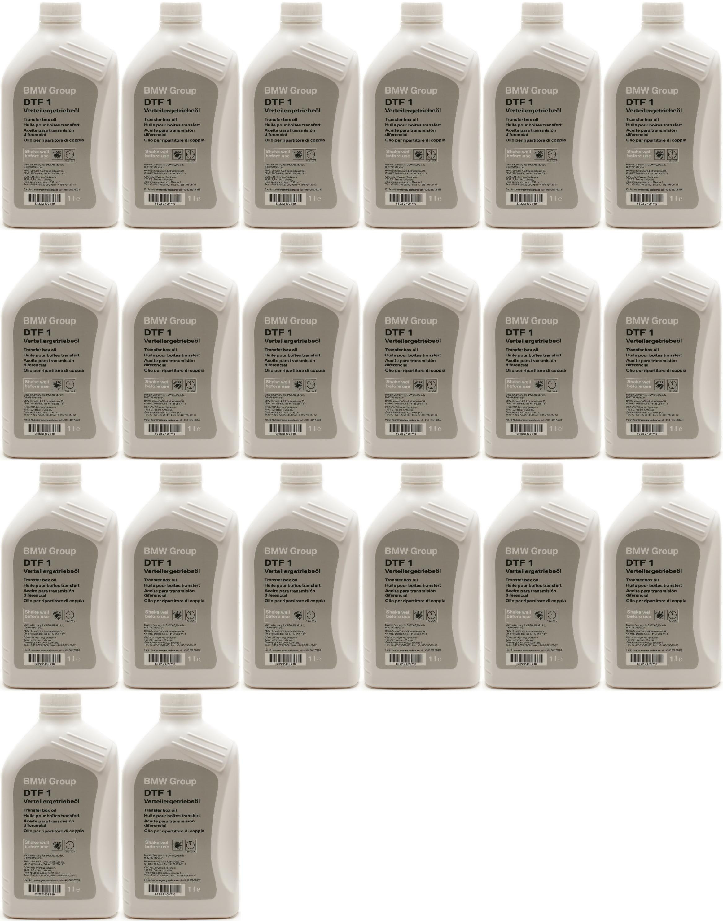 Original BMW Getriebeöl Verteilergetriebeöl DTF 1 xDrive 1 Liter 20x 1l=20 Liter