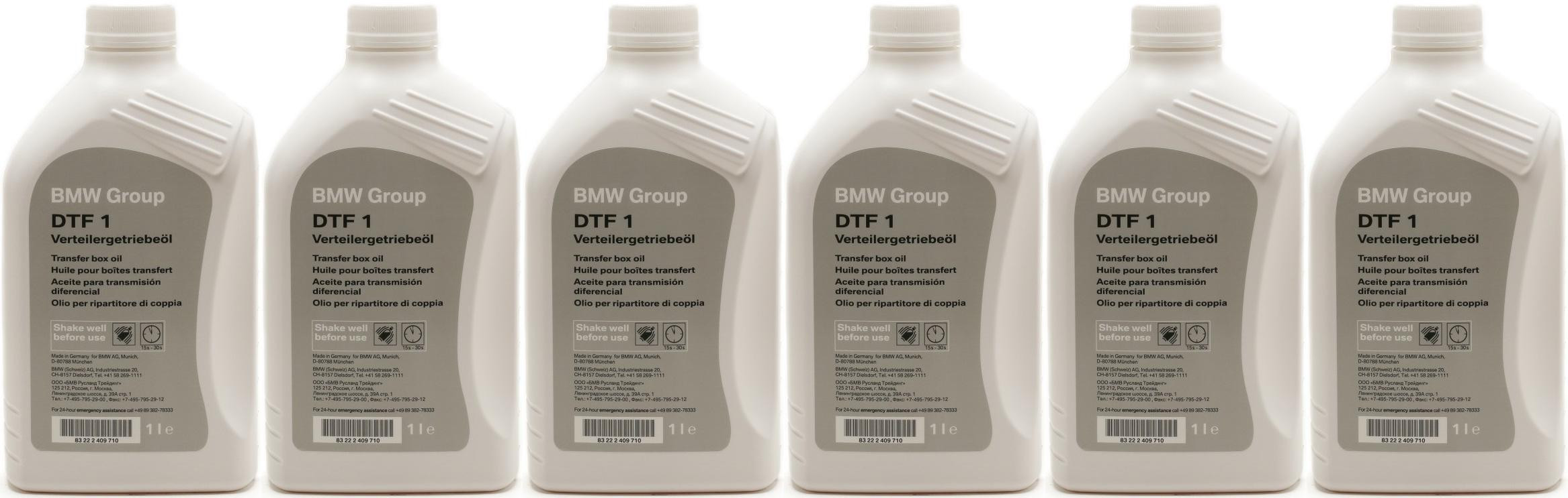 Original BMW Getriebeöl Verteilergetriebeöl DTF 1 xDrive 1 Liter 6x 1l = 6 Liter