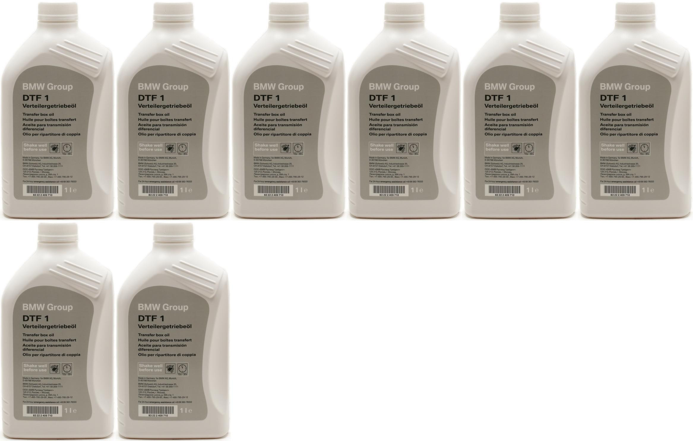 Original BMW Getriebeöl Verteilergetriebeöl DTF 1 xDrive 1 Liter 8x 1l = 8 Liter