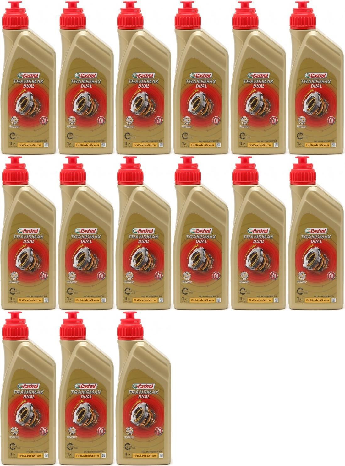Castrol Transmax Dual (Doppelkupplungs Getriebeöl) 15x 1l = 15 Liter