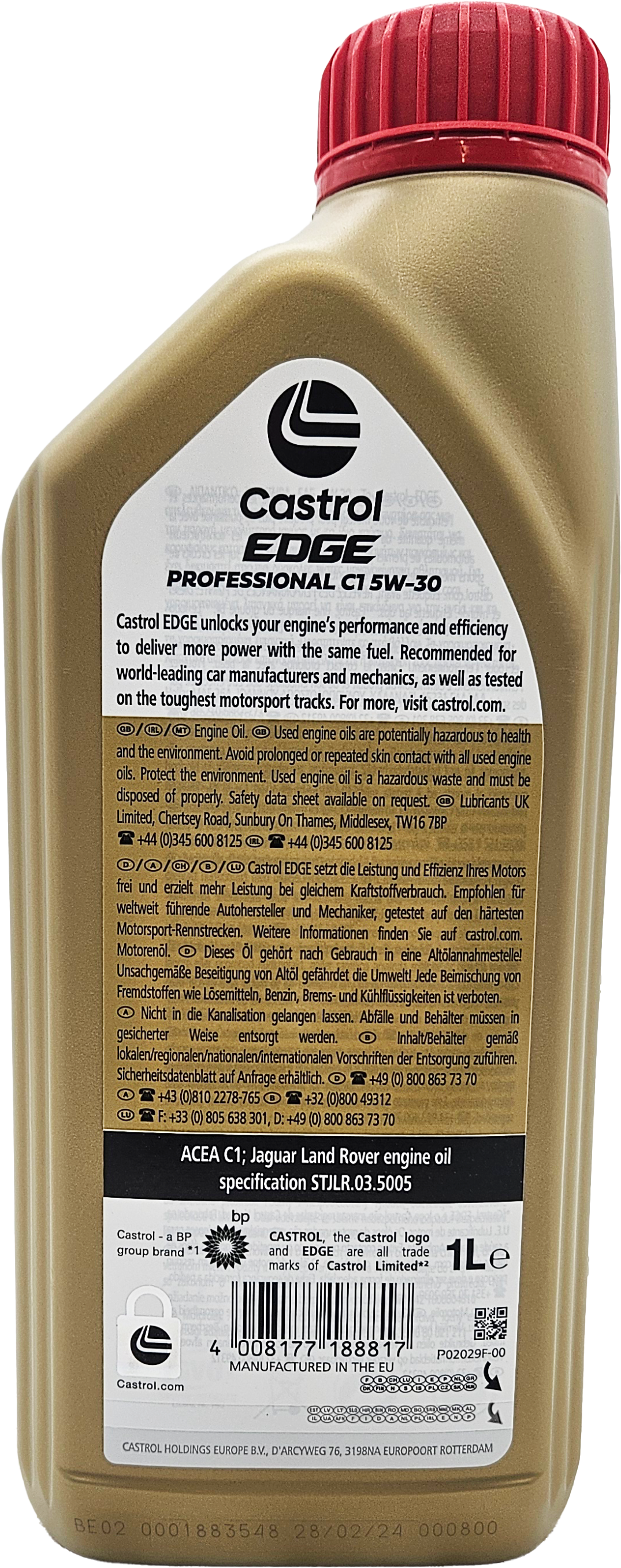 Castrol Edge Professional C1 5W-30 Motoröl 1l Flasche
