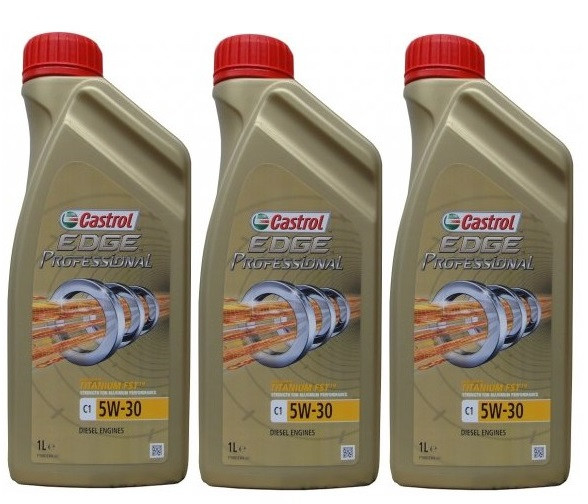 Castrol Edge Professional Titanium C1 5W-30 Motoröl 3x 1l = 3 Liter