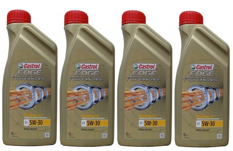 Castrol Edge Professional Titanium C1 5W-30 Motoröl 4x 1l = 4 Liter