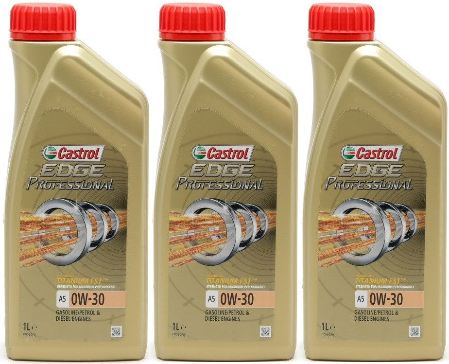 Castrol Edge Professional A5 0W-30 Fluid Titanium (VOLVO A5/B5) 3x1l=3 Liter