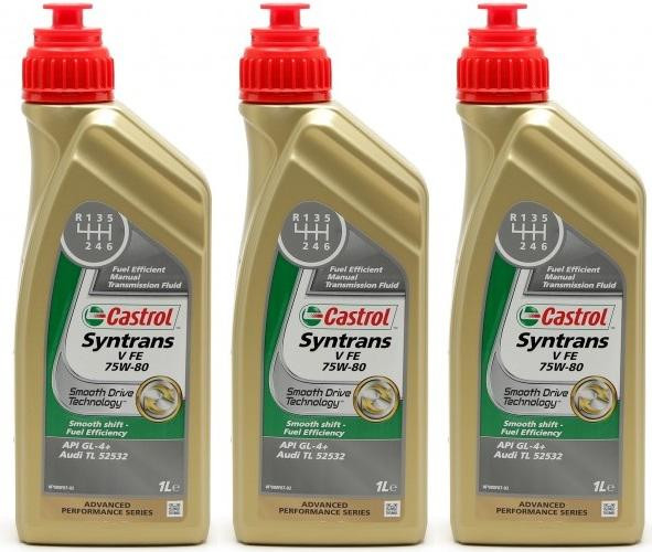 Castrol Transmax Manual V 75W-80 Schaltgetriebeöl 3x 1l = 3 Liter