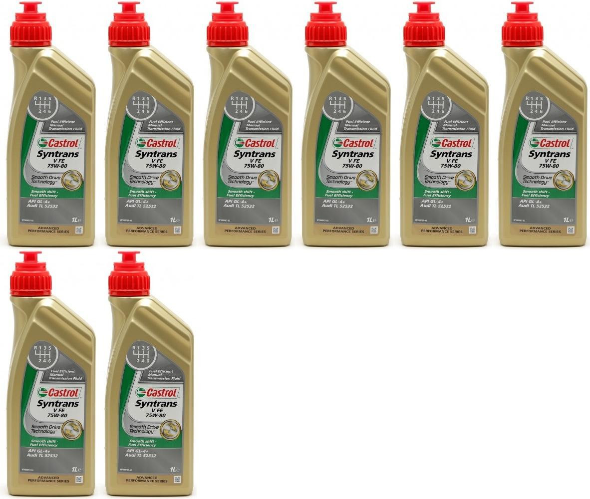 Castrol Transmax Manual V 75W-80 Schaltgetriebeöl 8x 1l = 8 Liter