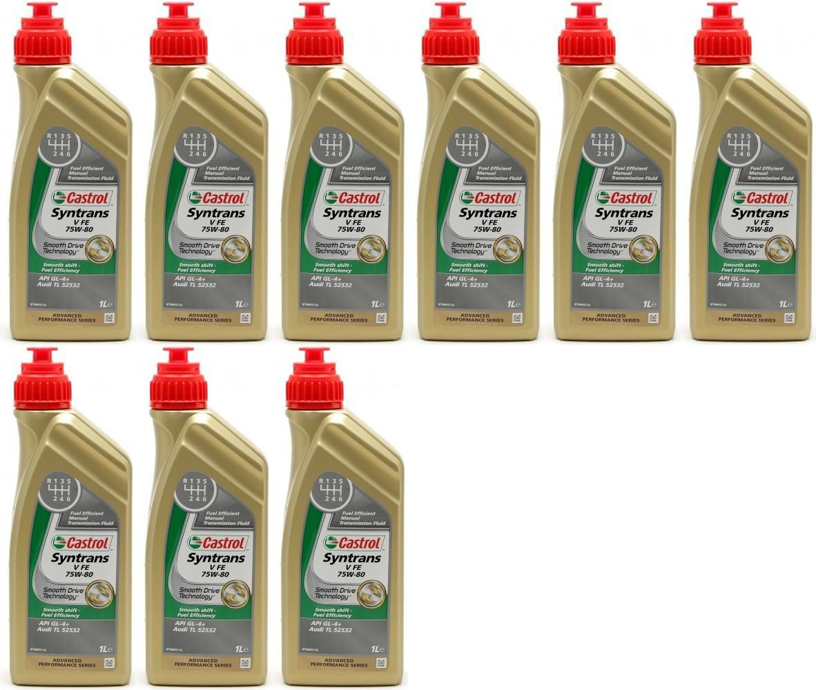 Castrol Transmax Manual V 75W-80 Schaltgetriebeöl 9x 1l = 9 Liter