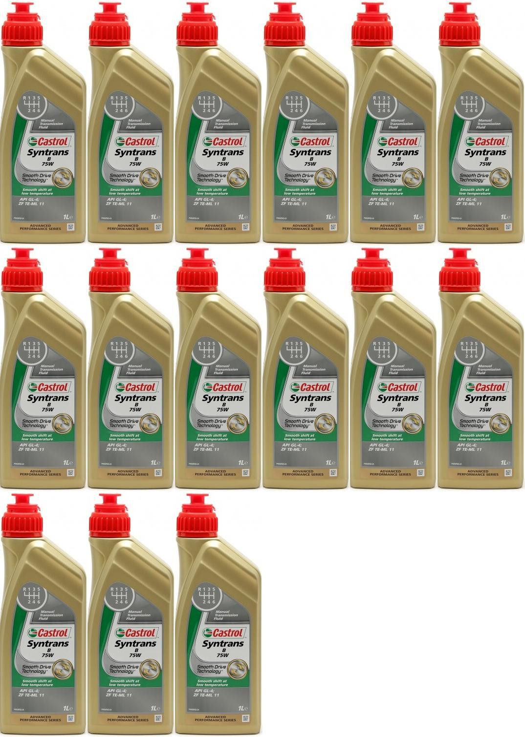 Castrol Transmax Manual EP 80W-90 Schaltgetriebeöl 15x 1l = 15 Liter