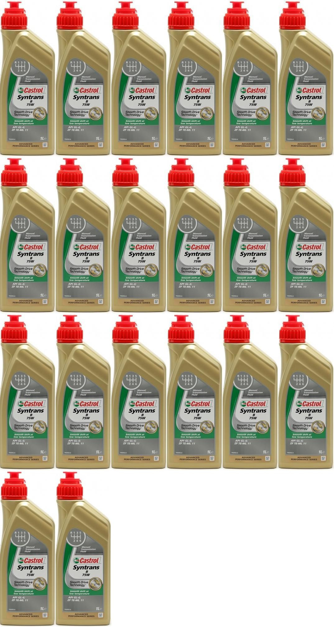 Castrol Transmax Manual EP 80W-90 Schaltgetriebeöl 20x 1l = 20 Liter