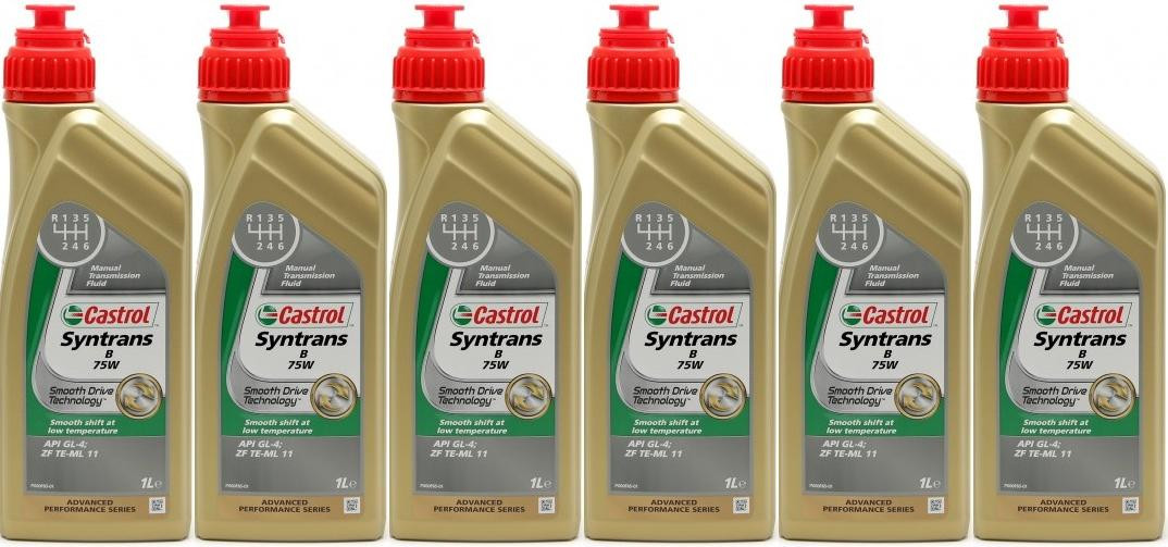 Castrol Transmax Manual EP 80W-90 Schaltgetriebeöl 6x 1l = 6 Liter