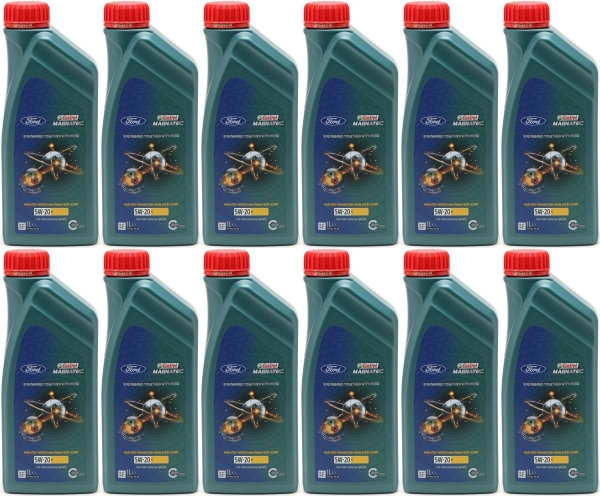Castrol Magnatec E 5W-20 Motoröl (Ford EcoBoost WSS-M2C948-B) 12x1l=12 Liter