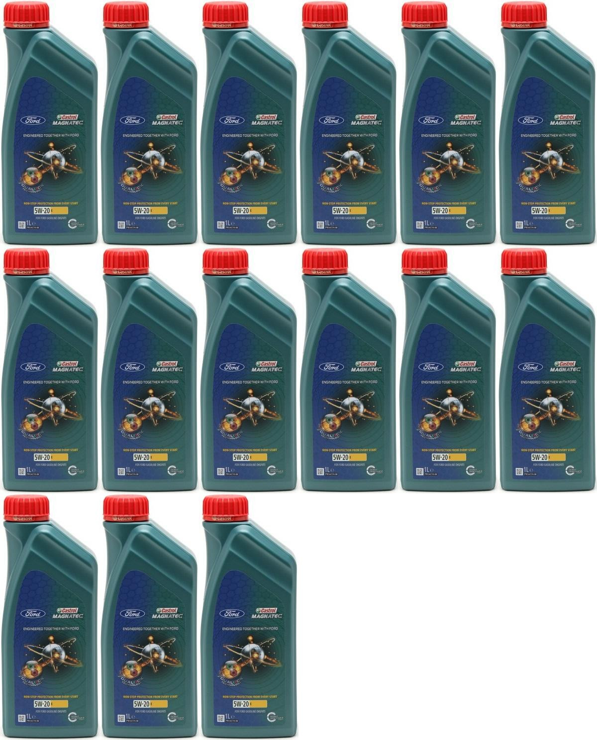 Castrol Magnatec E 5W-20 Motoröl (Ford EcoBoost WSS-M2C948-B) 15x1l=15 Liter