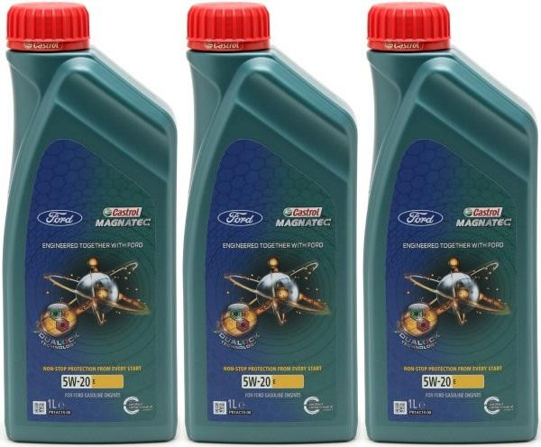 Castrol Magnatec E 5W-20 Motoröl (Ford EcoBoost WSS-M2C948-B) 3x 1l = 3 Liter
